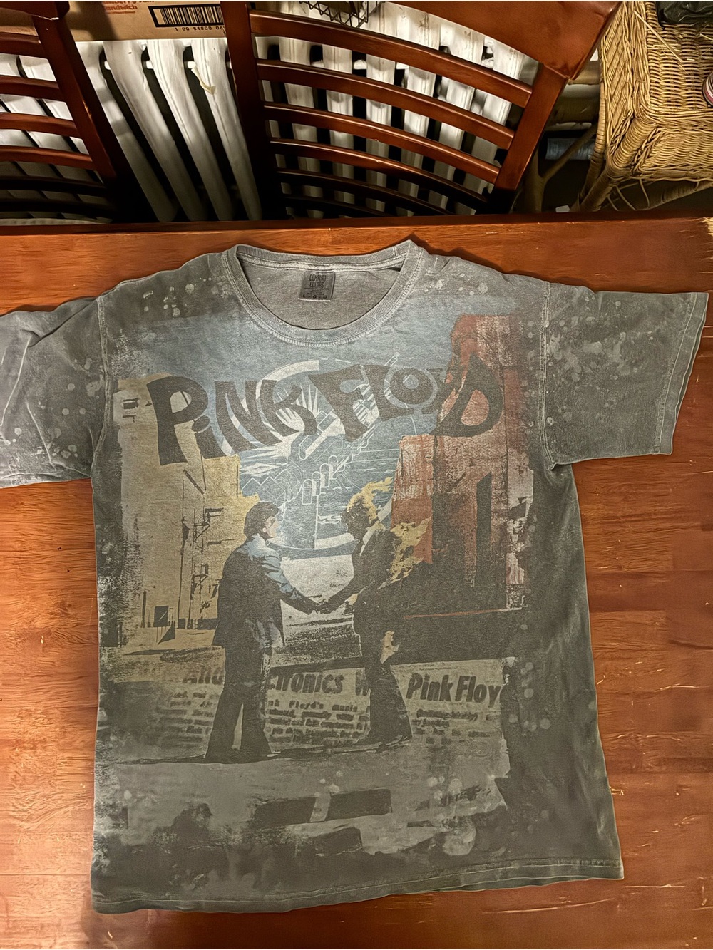 2020 Pink Floyd Wish You Were Here AOP All Over Print T Shirt Large 22x29